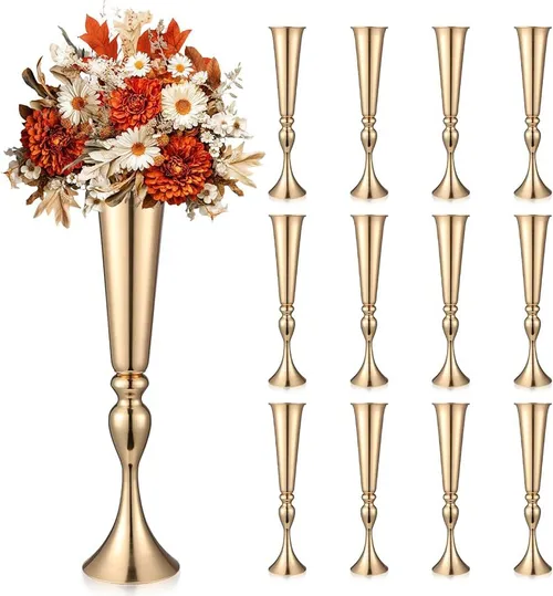 Gold Trumpet Vase