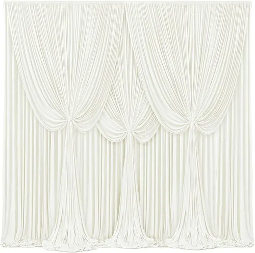 White Backdrop Curtain- 20ft×12ft 