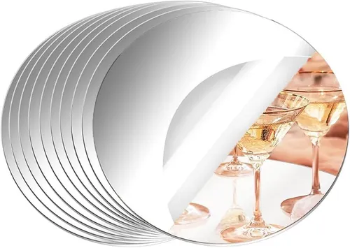 12 inch Circle Mirror Plate Centerpiece 