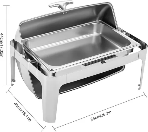Roll Back Rectangle Chafing Dish 