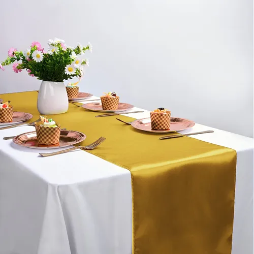 Table Runner - Satin Gold