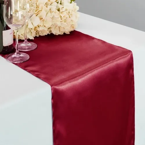Table Runner - Satin Red