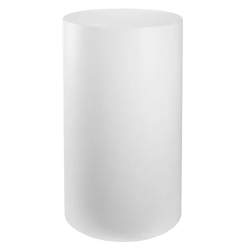 White Cylindrical Pedastal