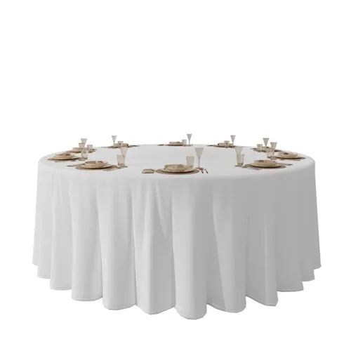 Tablecloth - White Round 6 Seater