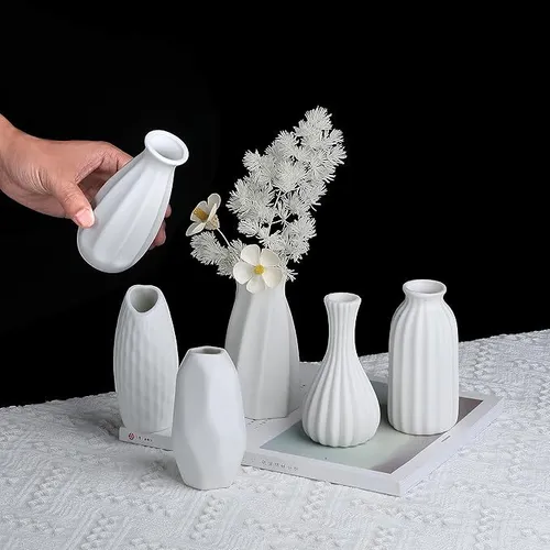 White Table Vase 
