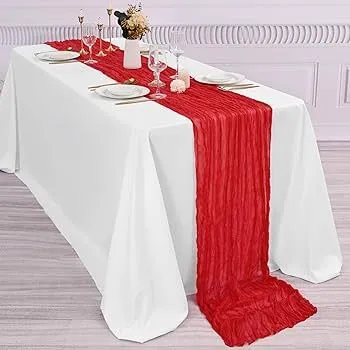 Table Runner - Red Cheese Cloth 