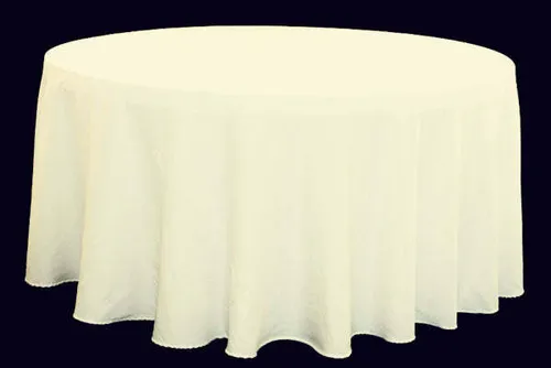 Tablecloth - Ivory Round 4 Seater