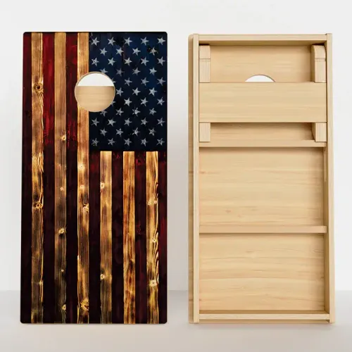 American Flag Corn Hole Boards