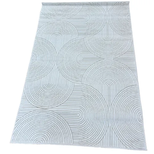Cream & White Babil Carpet Rug
