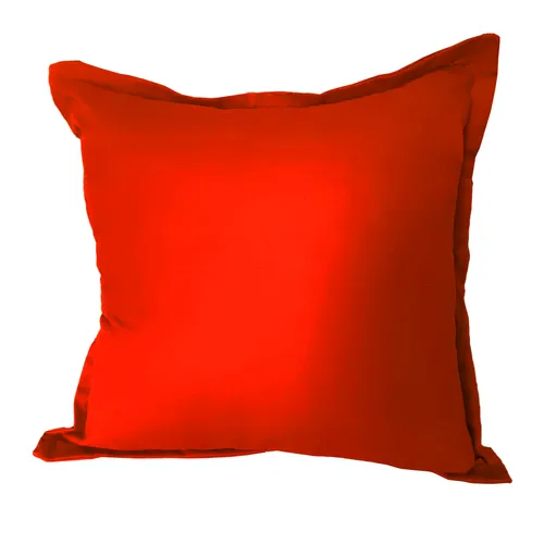 Bright Orange Linen Cushion Cover