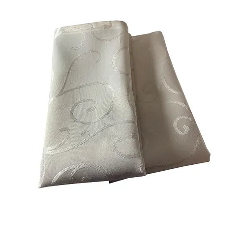 White Scroll Napkins
