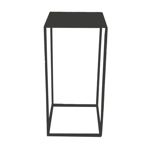 Black Metal Plinth - Medium