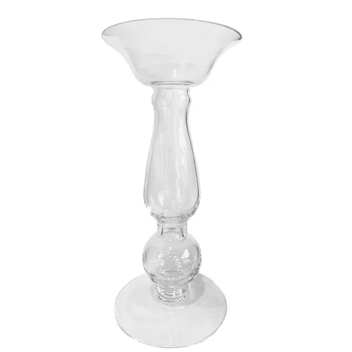 Glass Candlestick Chunky