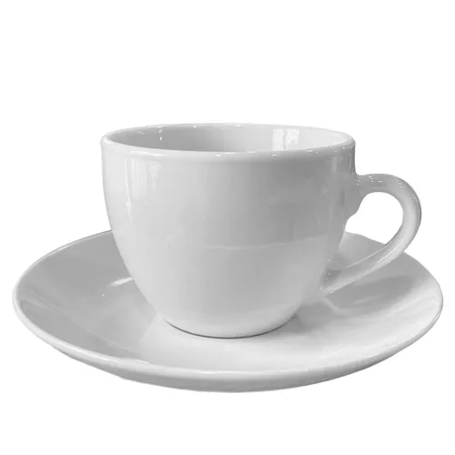 White Porcelain Cup & Saucer