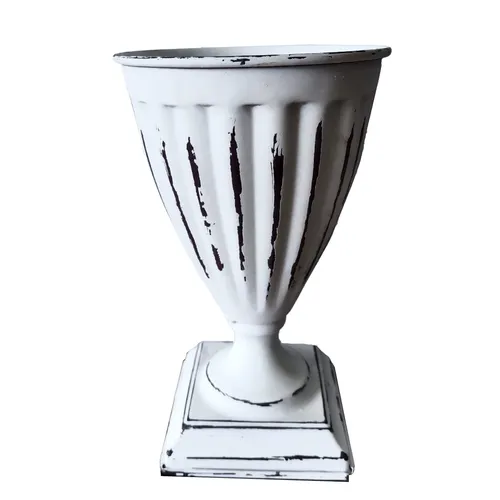White Branco Handheld Trophey Vase