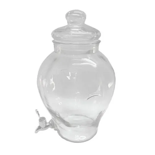 Glass Juice Urns - Cylindrical