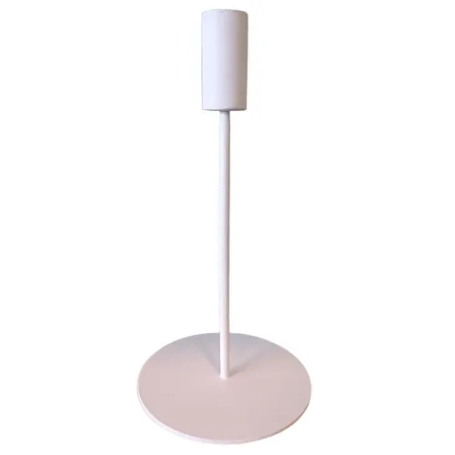 White Contemporary Candlestick - Tall