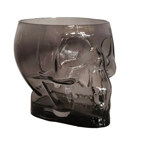 Black Large Skull Vase