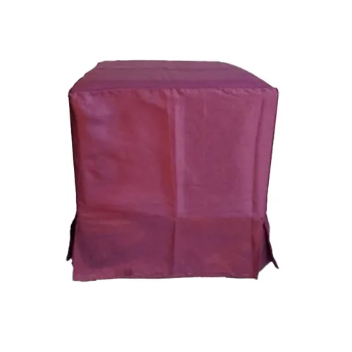 Pink Taffeta Ottoman Covers