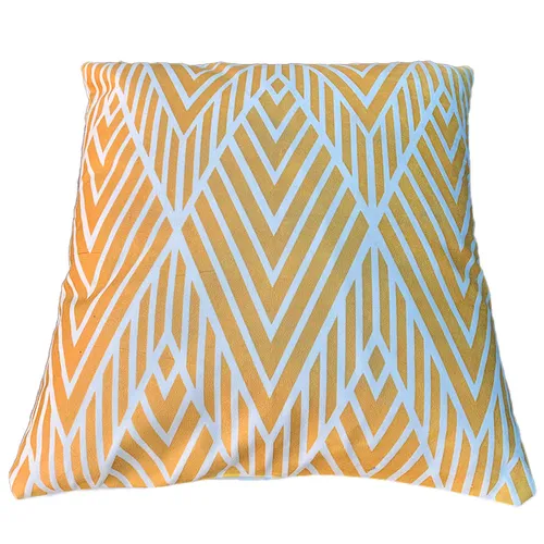 Gold Chevron Cushion Cover