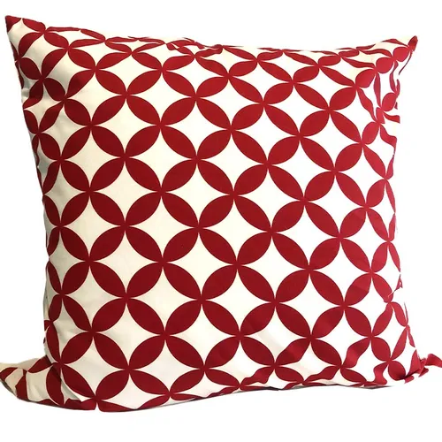 Red & White Diamond Cushions Covers