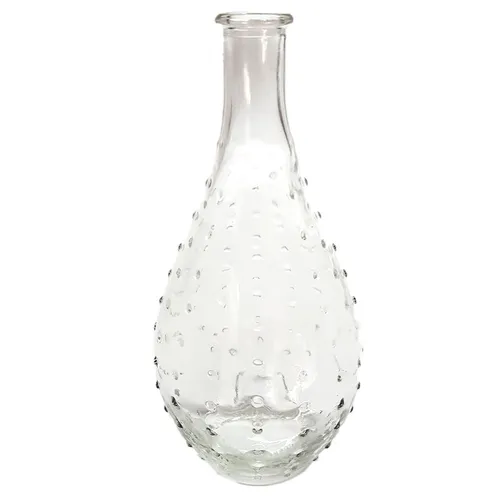 Clear Glass Bubble Vase