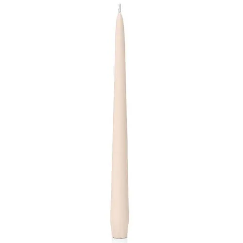 Smooth Nude Tapered Dinner Candles