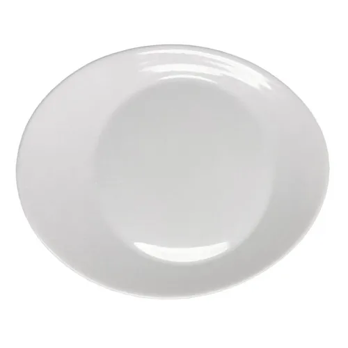 White Small Oval Platter 