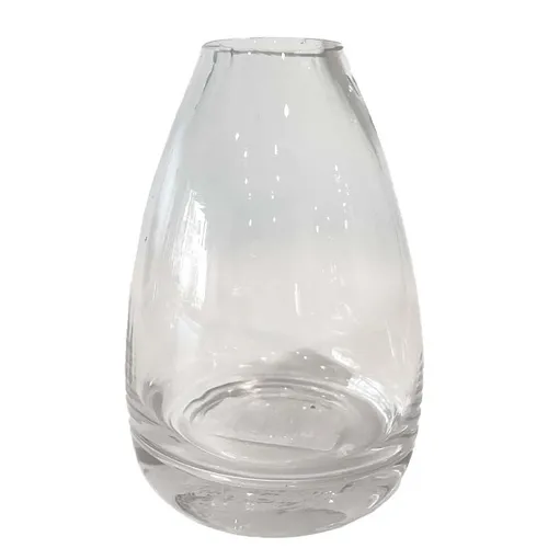 Clear Glass Tulip Bud Vase