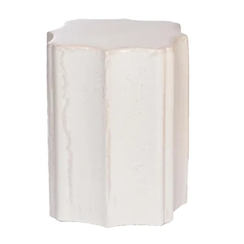 White Ceramic Side Table