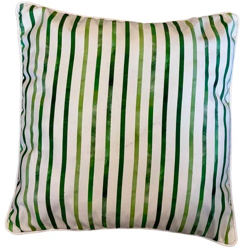 Green Stripe Cushion Covers