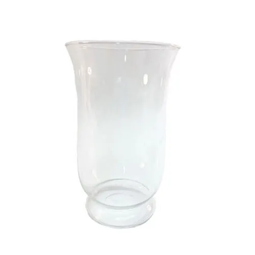 Clear Glass Hurricane Vase - 15x11cm