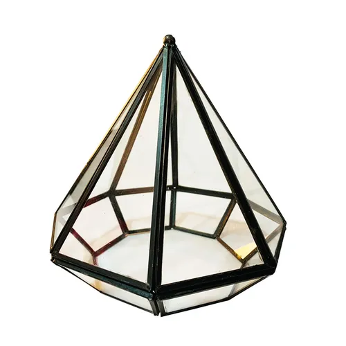 Glass & Brass 8-Sided Dome