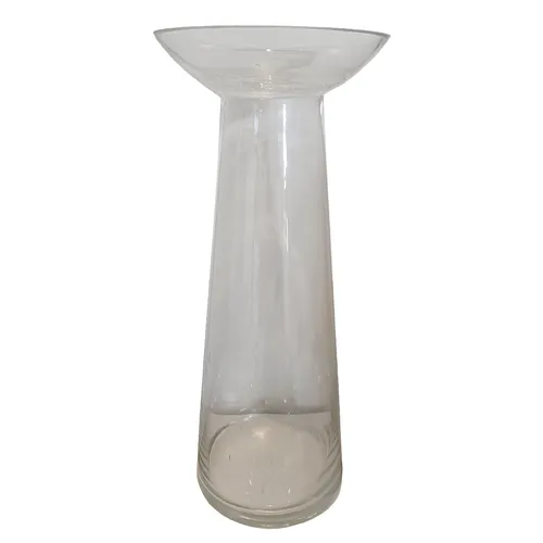 Clear Glass Chunky Vases - Large