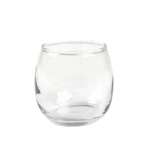 Clear Glass Rolly Polly Votive - Small