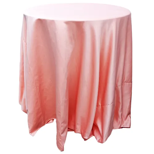 Peach Satin Tablecloth