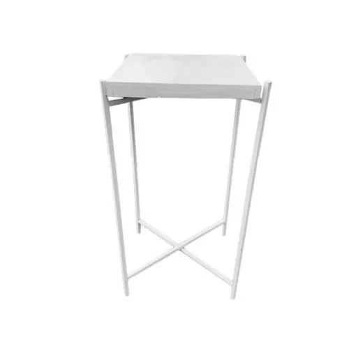 White Square Collapsible Table