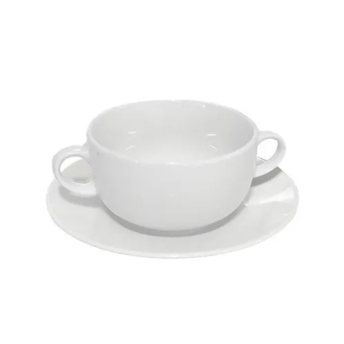 Soup Coupe with a saucer