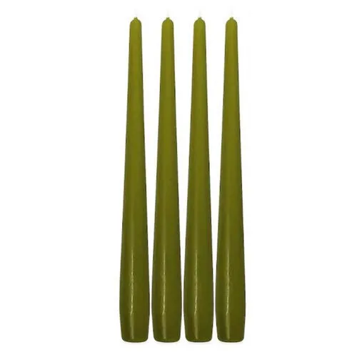 Smooth Veggie Green Tapered Dinner Candles