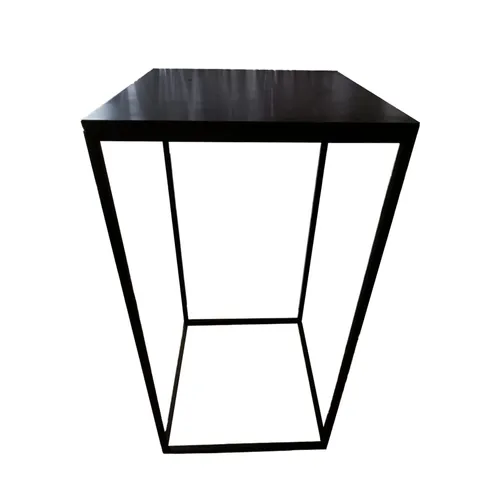 Black Square Metal Cocktail Table
