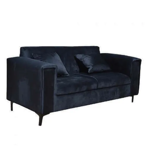 Black Velvet 2 Seater Couch
