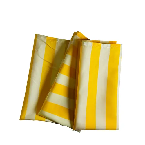 Yellow & White Striped Napkin