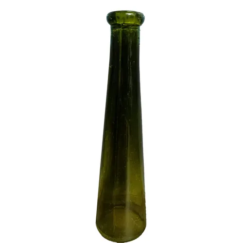 Dark Green Bottle Bud Vase
