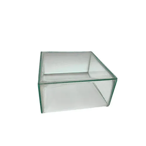 Clear Glass Square Box - 20x20x10cm 