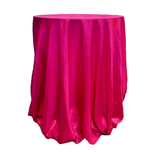Cerise Taffata Tablecloth