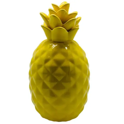 Yellow Porcelain Pineapple
