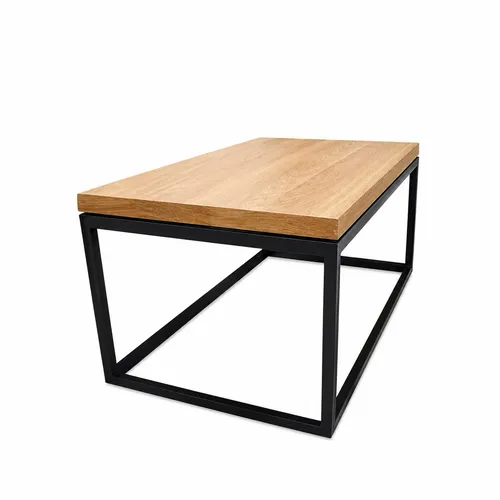 Rectangular Metal & Wood Coffee Table