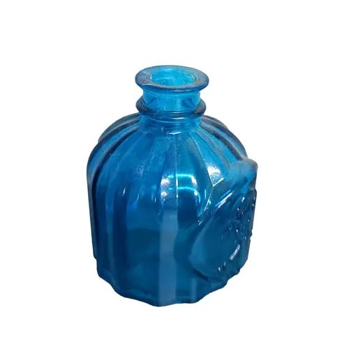 Blue Bottle Bud Vase - Small