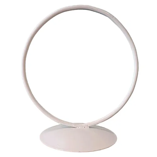 White Metal Ring on Base 