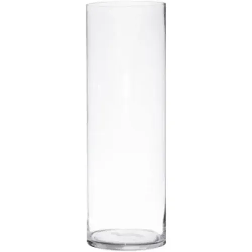 50x15cm Clear Glass Cylinder Vase